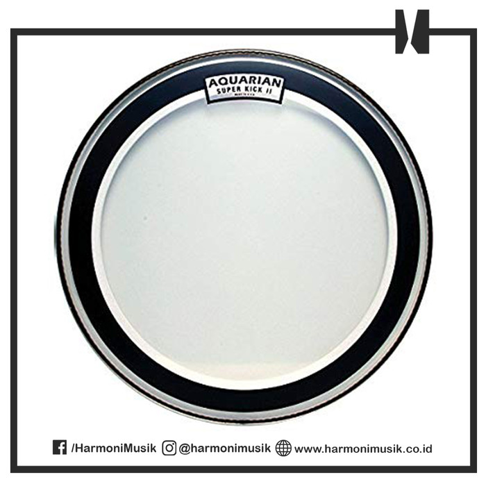Jual AQUARIAN SUPER KICK 2 16" CLEAR (2PLY) / DRUMHEADS / DRUM Kota Bogor Harmoni Musik