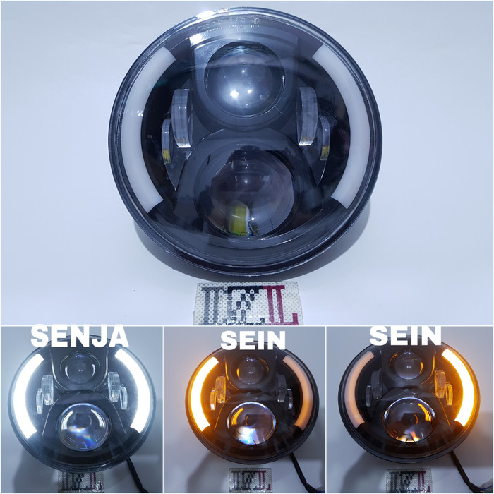 Jual LAMPU LED DAYMAKER 6 MATA 2 WARNA SENJA SEIN HIGH LOW ...