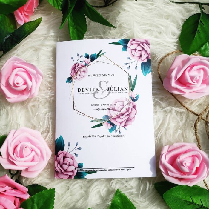 Undangan Rudy Myra Hardcover Ilham Printing