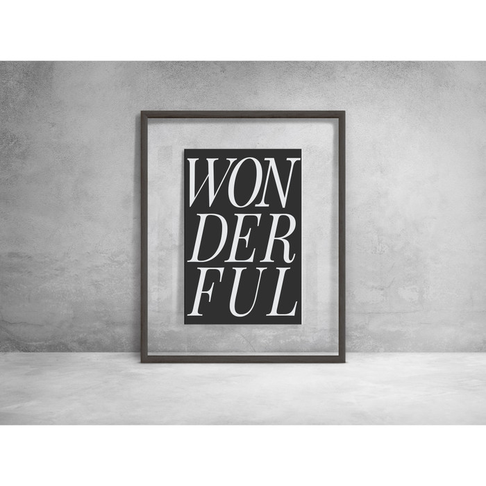 Jual Transparan Akrilik Poster  Wonderful Premium Frame 