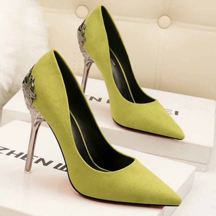 Jual KODE G Sepatu High Heels Wanita Model Korea Hollow Korea Style Women PU leather high heel dinner bridal shoes