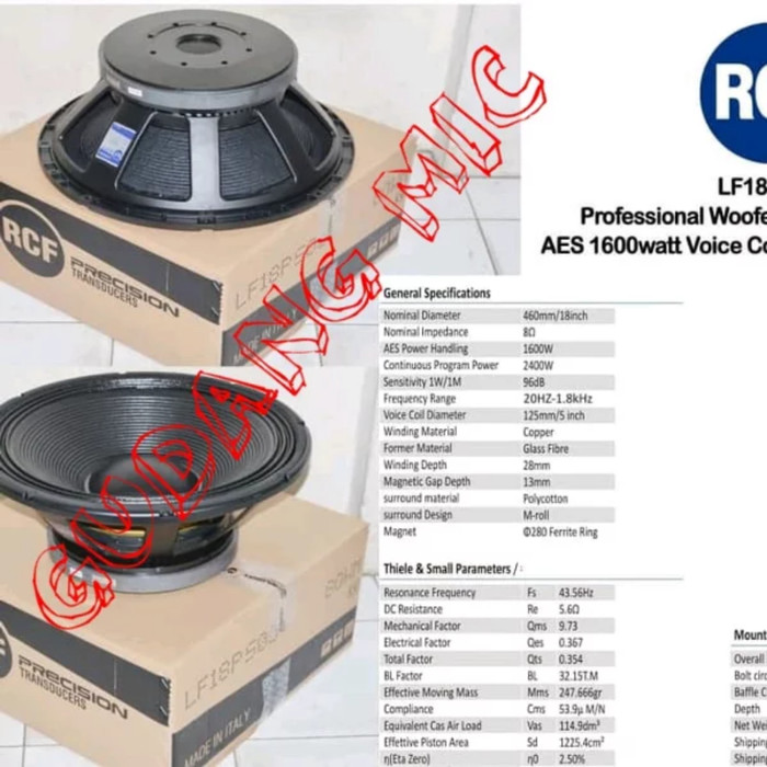 speaker rcf p500