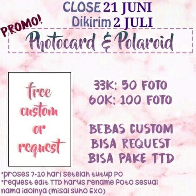 Jual Hot Sale 3 Pack Photocard Polaroid Custom Kpop Jakarta Barat Audreycarissa15 Tokopedia