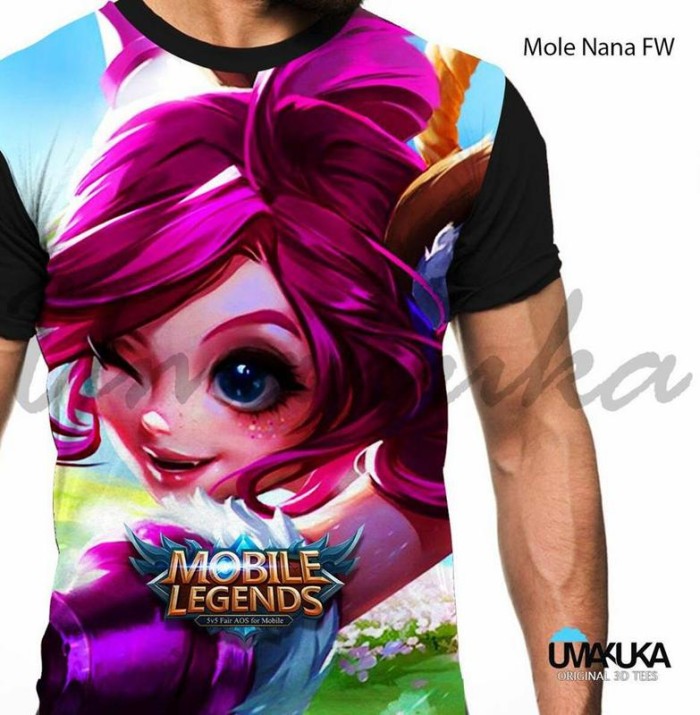 Wallpaper Jual Ml Nana Fw T Shirt Kaos Baju 3d Karakter Mobile Legends Full HD