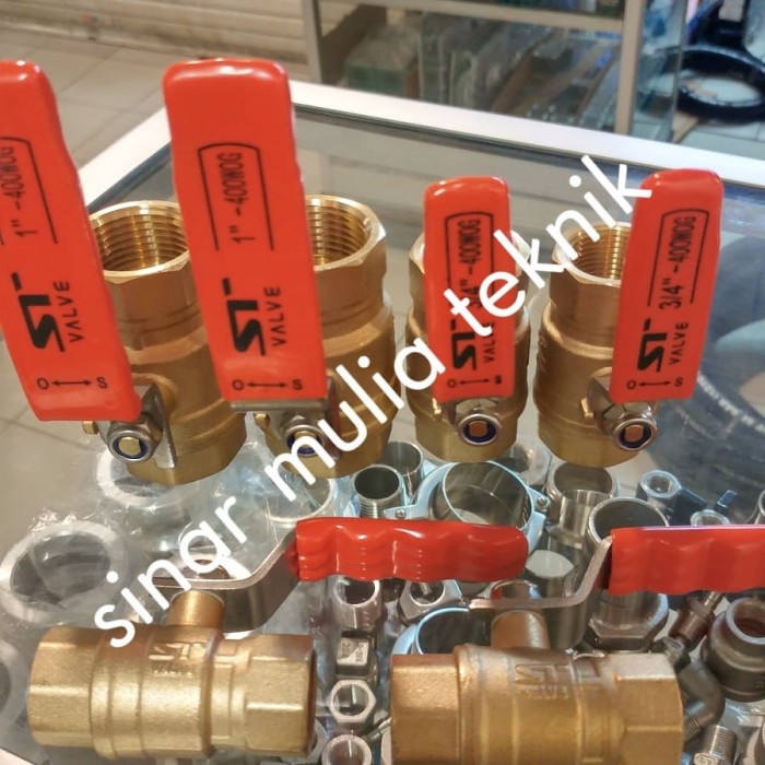 Ball Valve Kuningan 3/4 Inch