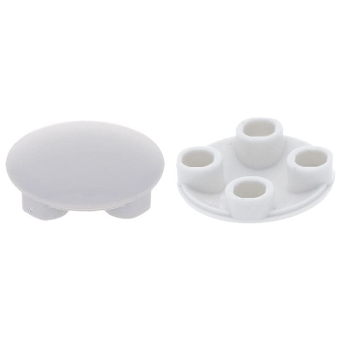 LEGO Lot of 6 White 2x2 Round Boat Bottom Plate Pieces