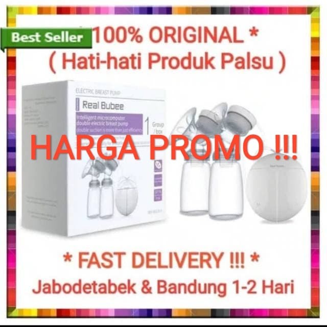 Real Bubee Double Electric Breast Pump | Pompa ASI Elektrik Ganda