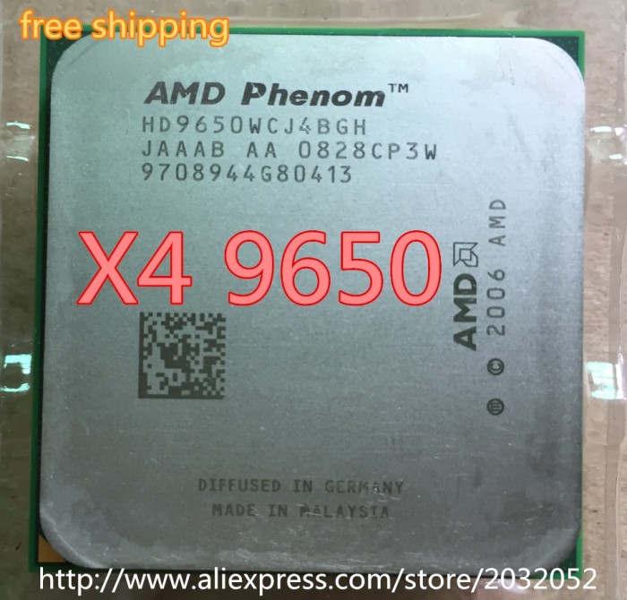 AMD Phenom X4 9650 2.3 GHz 2MB Quad-Core CPU Processor HD9650WCJ4BGH Socket AM2 95W