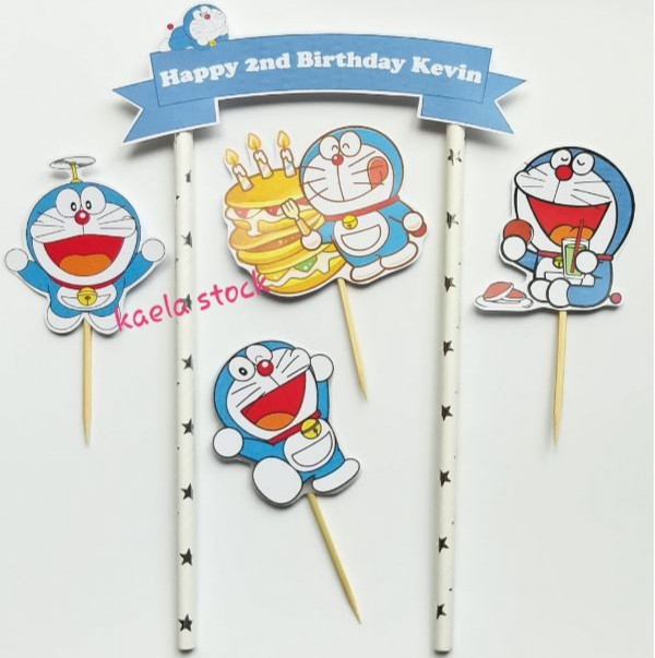 Jual Cake Topper Doraemon  Hiasan Kue Doraemon  