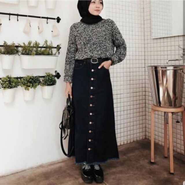 Paling Inspiratif Ootd Rok  Levis Panjang  Span  Tresure Hunt