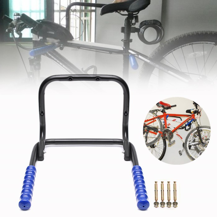 Jual Cool Bikight Bicycle Wall Mounted Folding Steel Bike Storage