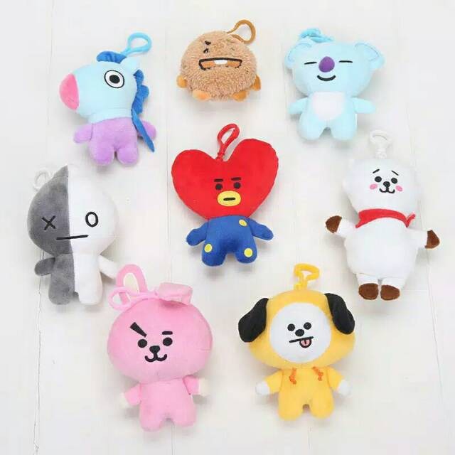 Jual Boneka bts kecil / gantungan bts / gantungan kunci