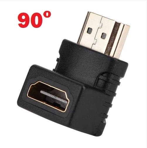 Foto Produk HDMI Adapter Male to Female L Shape Up Down 90 derajat dari Cikuleta