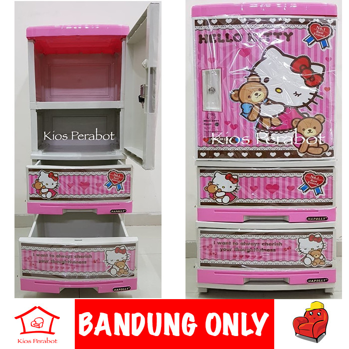 Hello Kitty Harga Lemari Plastik Napolly Ada Gantungan  