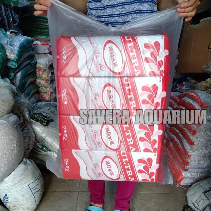 Jual Kapas Ultra Merah 1ball / isi 20pcs / Busa Filter