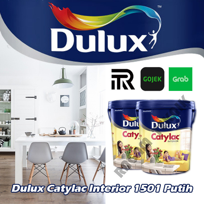 Jual dulux  catylac interior 1501 putih 5 kg cat  tembok  