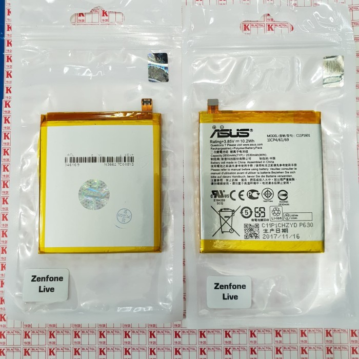 Foto Produk BATERAI BATERE BATRY BATERY ASUS ZENFONE LIVE A007 ZB501KL C11P1601 dari KING sparepart