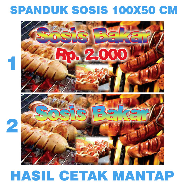 Gambar Spanduk Sosis Bakar retorika