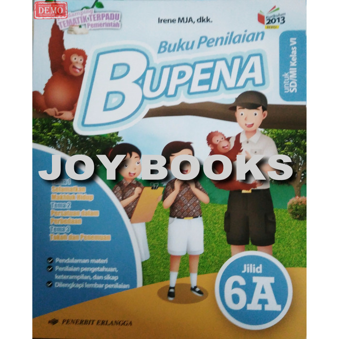 Jual Bupena 6a 6b 6c 6d Erlangga Buku Latihan Soal Tematik Sd