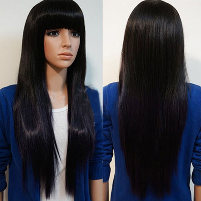 Model Rambut Panjang Warna Hitam