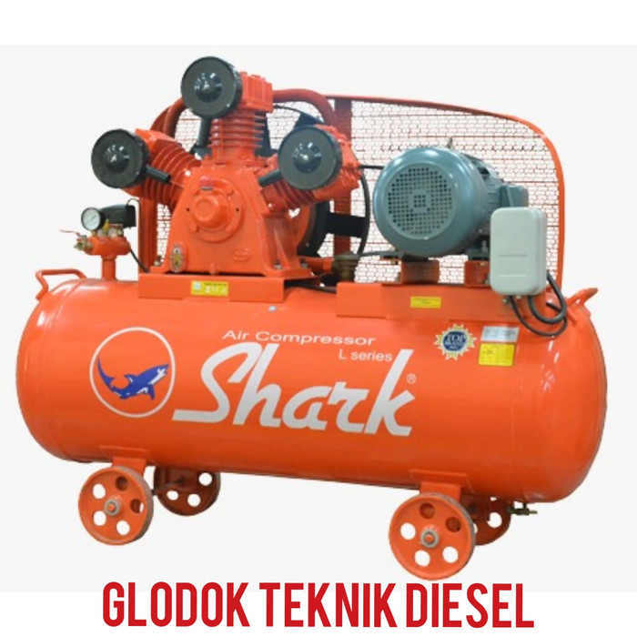 Jual SHARK 10 HP Kompresor Angin + Motor Taiwan 10 HP AIR