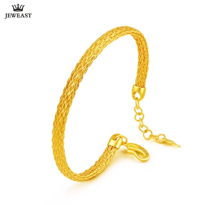 Jual 24k Pure Gold Bracelet Real 999 Solid Bangle Women Jual 24k Pure Gold Bracelet Real 999