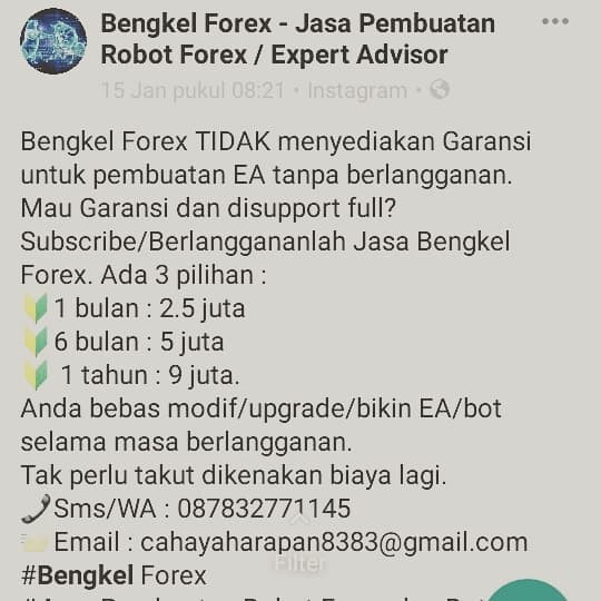 Jasa pembuatan robot ea forex