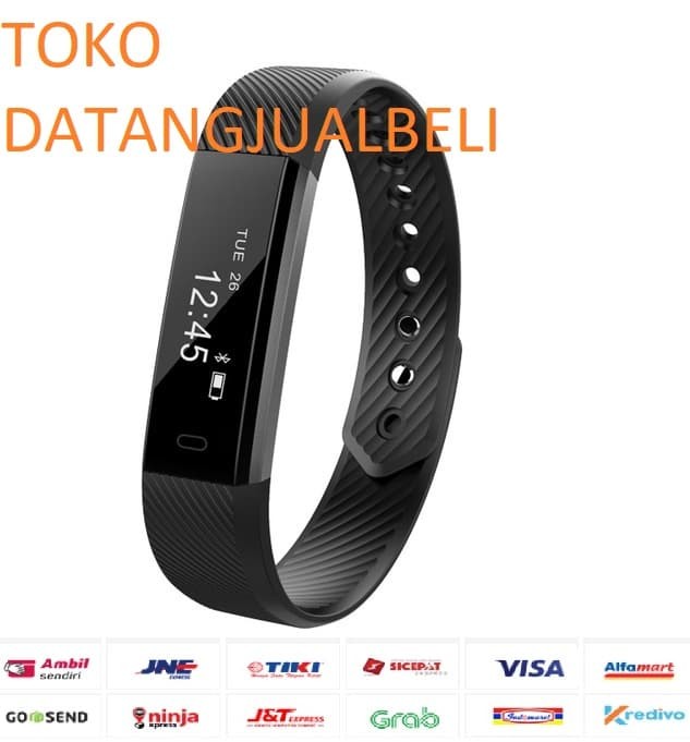 Jual Id 115 Smarch Bracelet Fitness Tracker Black Jakarta Smarch Bracelet Fitness Tracker