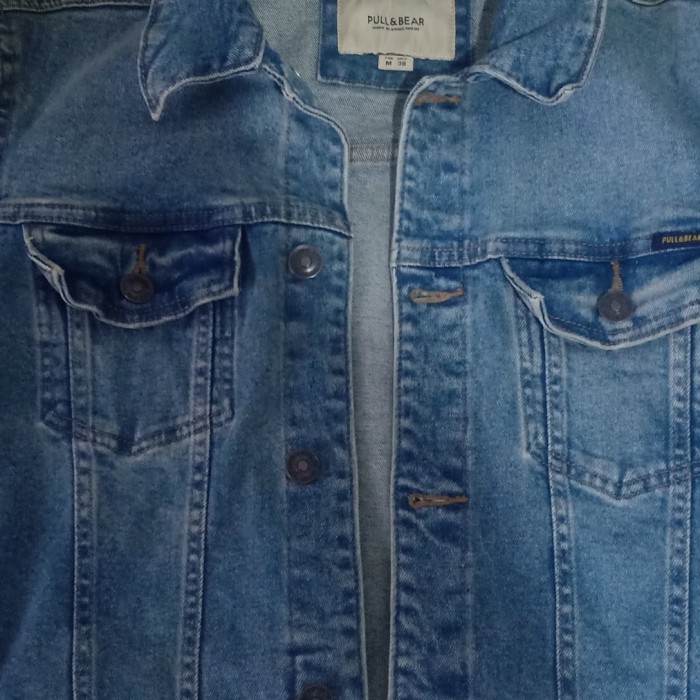 jaket jeans wanita pull and bear