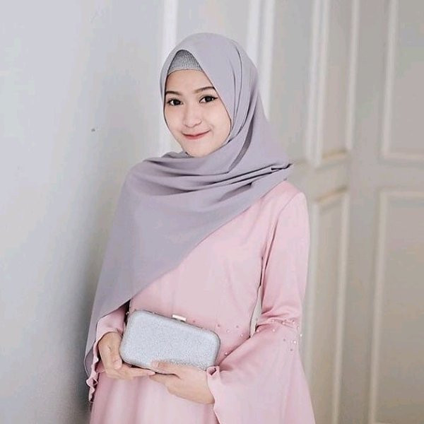  Ootd Jilbab  Pashmina Pink Voal Motif