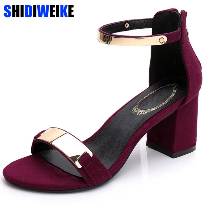 black buckle sandals womens