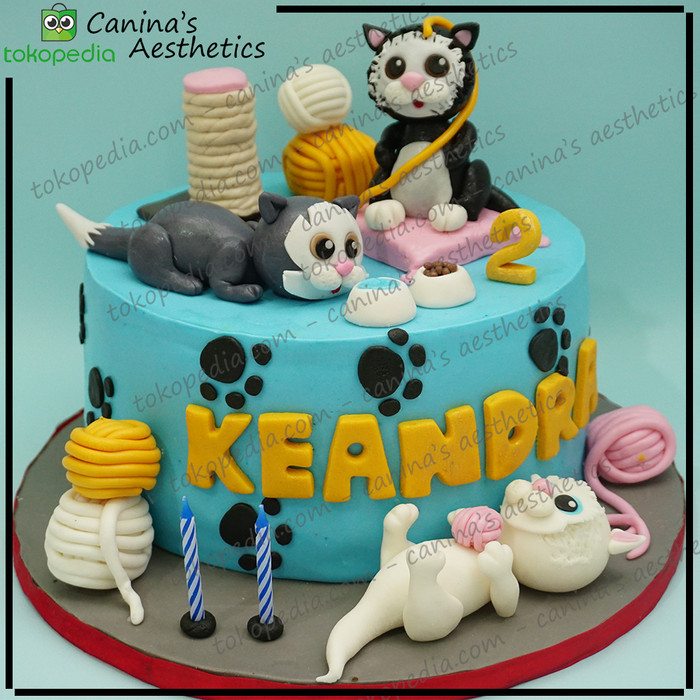 Kue Tart Kucing Anggora Zaimura Gambar