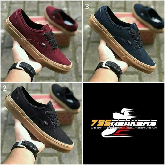 Jual Vans  Authentic Gum Premium Original Sepatu  Kets  