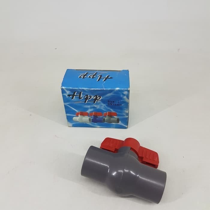Jual sambungan pipa buka tutup 1/2 - ball valve pvc 1/2