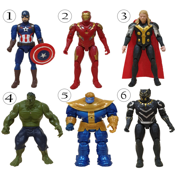 Jual Mainan Anak  Figure Avengers Iron Man Captain America 