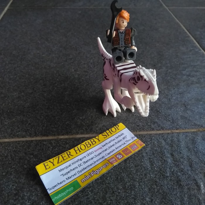 with Goggles from set 75931 Lego Jurassic World Minifigure GUARD New Male
