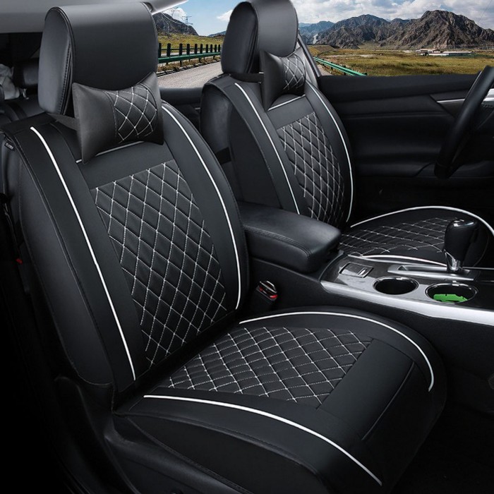 Jual Terlaris Double Pu Leather Car Front Seat Cover With Pillow Terlaris Double Pu Leather Car Front Seat Cover With Pillow