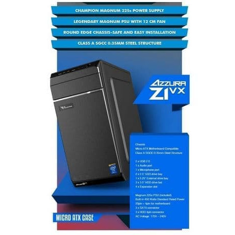 Jual Powerlogic Azzura Z1/Z2/Z3 (Mini Case) - 450W ...