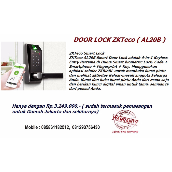 Jual Fingerprint Access Door Smart Door Lock Access Control Drop Bolt Lock Kota Tangerang Sos Sicherheit Tokopedia