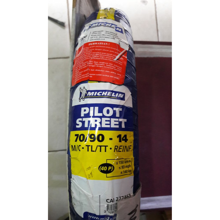 Jual Ban Motor Tubeless Michelin Pilot Street 70/90 - 14 Michelin 70 90