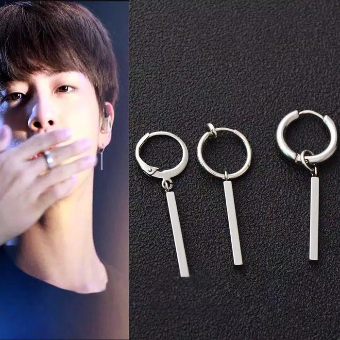 Jual EE0413 - Anting JEPIT Tanpa Tindik Pria Wanita Kpop Korea BTS EXO