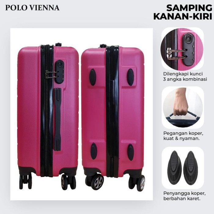 Polo Team 931 Koper Kabin Size 20 inch Gratis Pengiriman JABODETABEK -