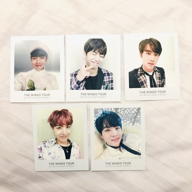 Jual Bts Rapmonster Taehyung Jin Jhope Suga Wings Polaroid From Ticket Al Dki Jakarta Shoping Laris Tokopedia