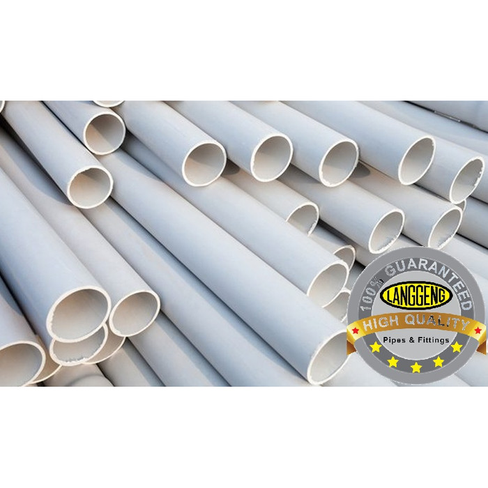 Jual Pipa PVC Standar LANGGENG PUTIH D 1 1/2 MOF ( 4 METER ) - Kota