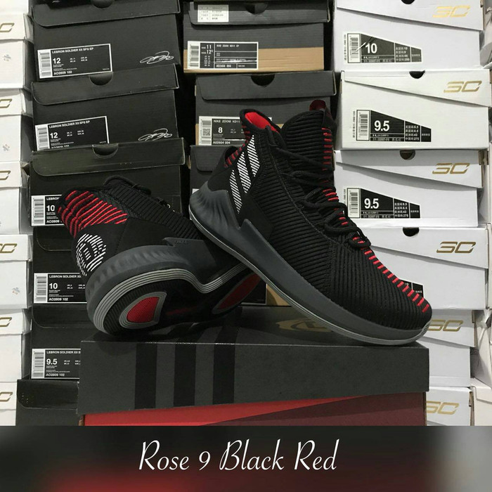 d rose 9 black red