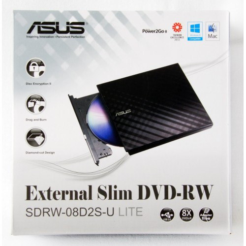 Jual ASUS DVDRW External Slim SDRW 08D2SU Lite USB Optical DVDRW