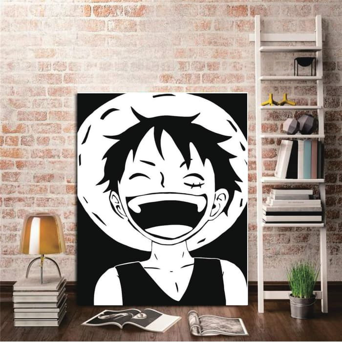 Jual Wall Art Hiasan Dinding Luffy Anime One Hitam Putih Piece 1 Panel Kab Sukabumi Stepluck Store Tokopedia