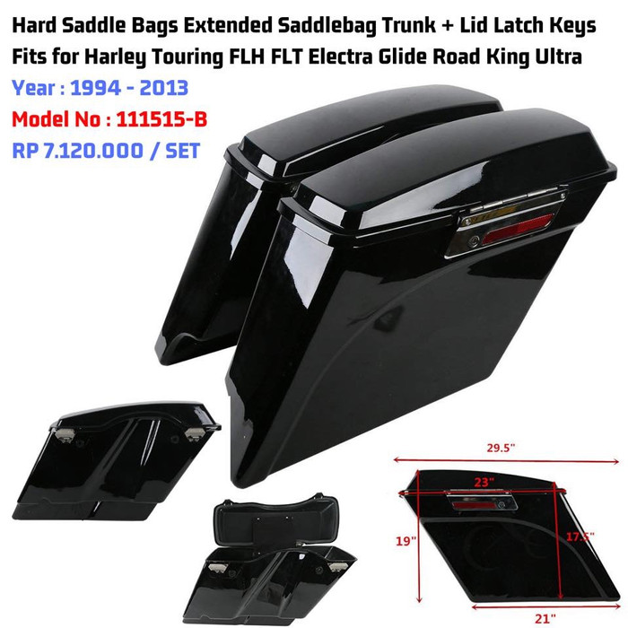 road king hard bags extended