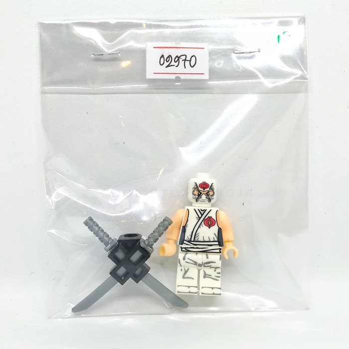 Lego Minifig Custom Gi Joe Storm Shadow w// accessories