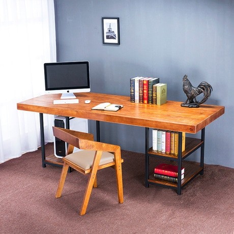 Jual Computer Desks Office Home Study Table Furniture Solid Wood Notebook Kota Surabaya Blink Tokopedia